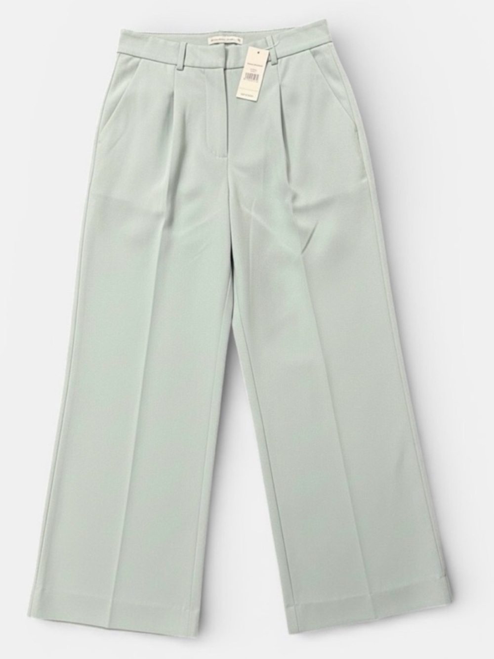 Abercrombie & Fitch Light Green Wide Leg Pants